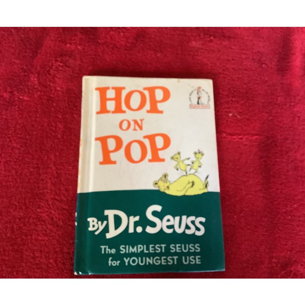 1963 HOP on POP by Dr. Seuss 1st edition Hard Cover -- True First printing DJ